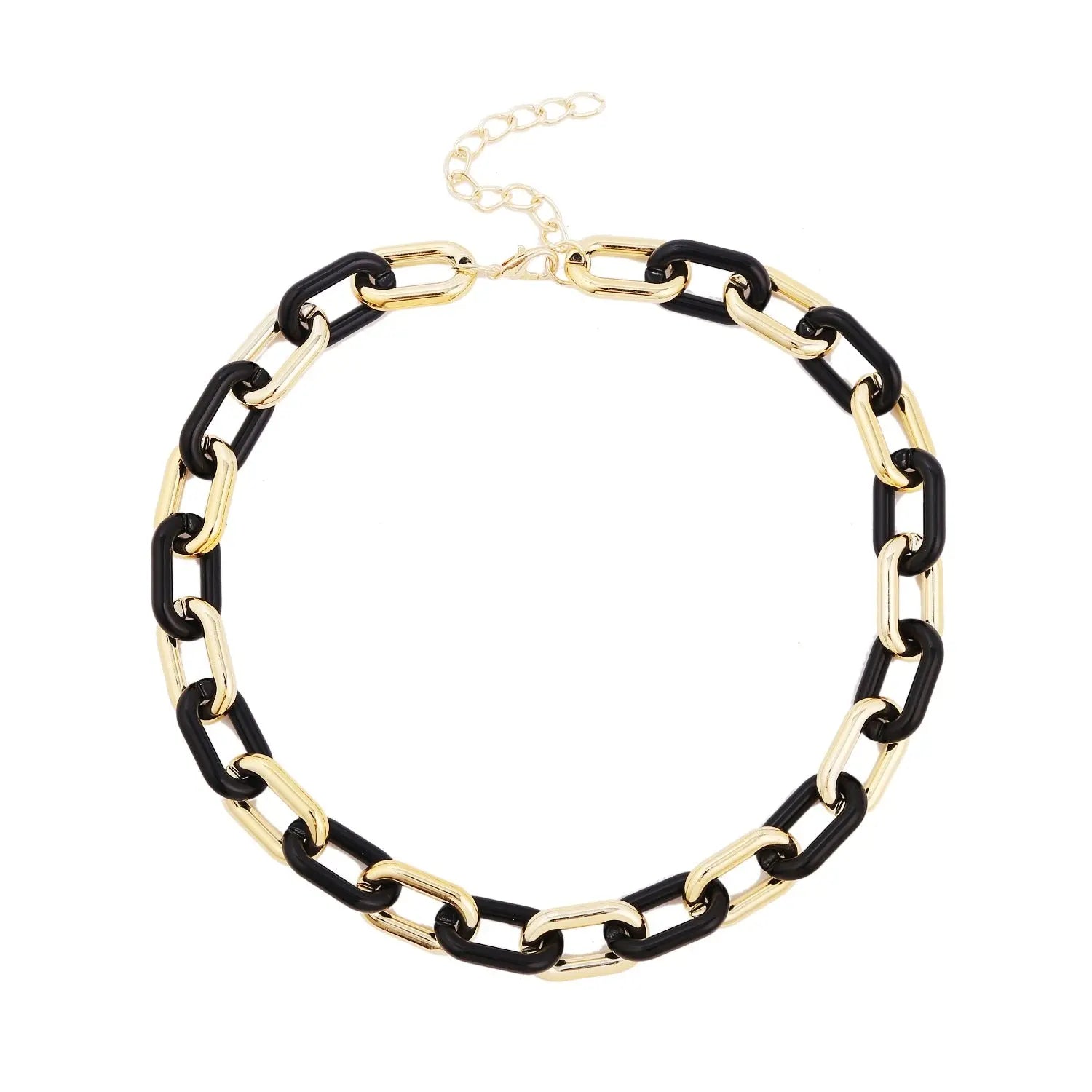 Accessories Necklace Cuban Chain Acrylic Colorful Necklace Punk Chain Necklace Summer Ins eprolo