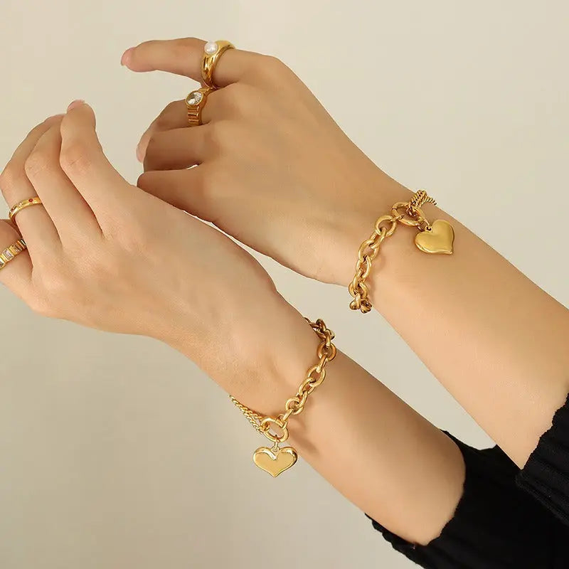 Cuban Chain Splicing Chain Love Bracelet eprolo