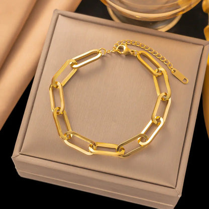 Trendy geometric coarse chain Cuban chain clavicle chain eprolo