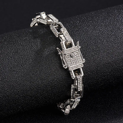 Fashion Trend Street Punk Rock Hip Hop Cuban Chain Hip Hop Mimi Box Buckle Necklace eprolo
