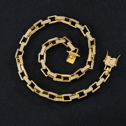 Fashion Trend Street Punk Rock Hip Hop Cuban Chain Hip Hop Mimi Box Buckle Necklace eprolo