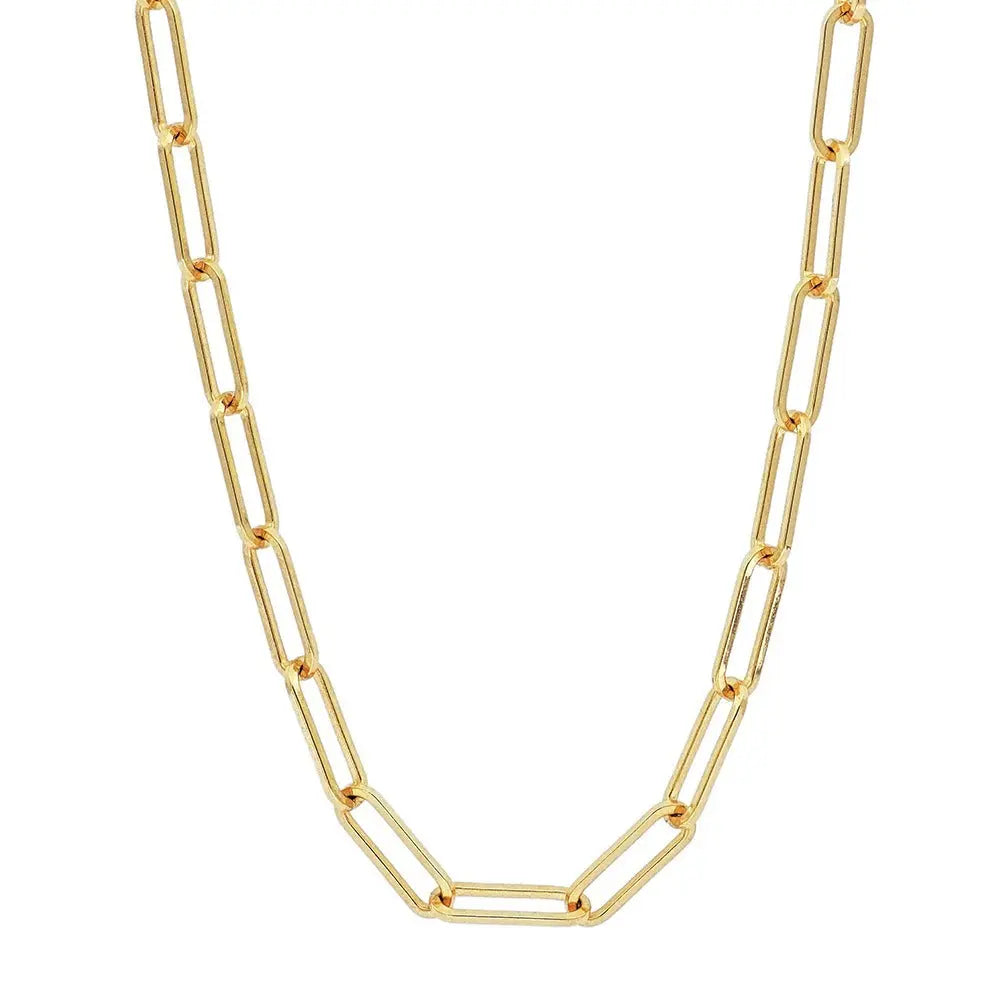 Trendy geometric coarse chain Cuban chain clavicle chain eprolo