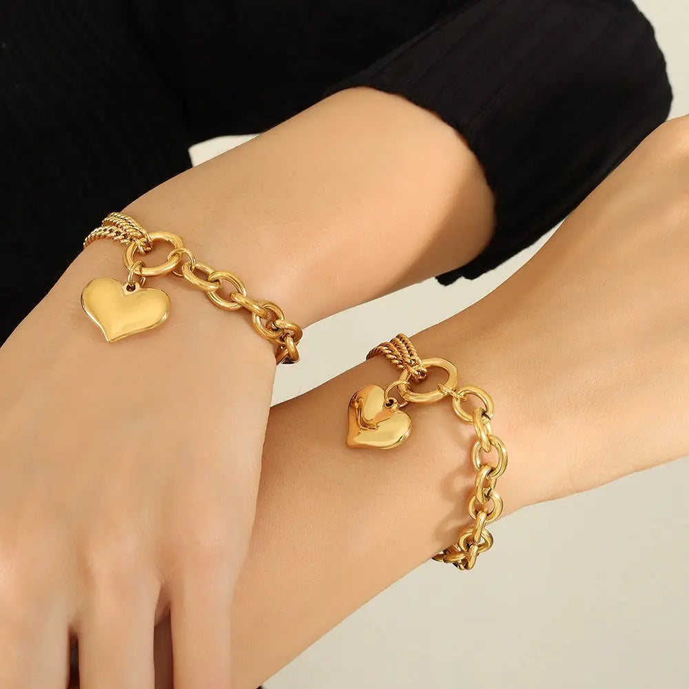 Cuban Chain Splicing Chain Love Bracelet eprolo