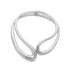 Asymmetrical open alloy choker women&