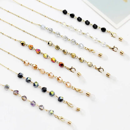 New Simple Crystal Pentagram Glasses Chain Mask Chain Anti-drop Necklace eprolo