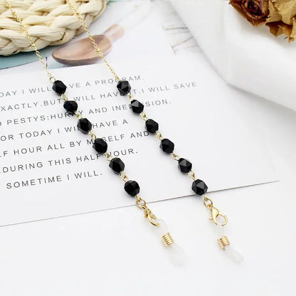 New Simple Crystal Pentagram Glasses Chain Mask Chain Anti-drop Necklace eprolo