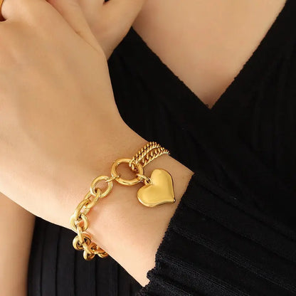 Cuban Chain Splicing Chain Love Bracelet eprolo