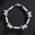 New Full Diamond Wire Necklace 3D Stereo Hip-Hop Cuban Chain 18inch Infinite Chain eprolo