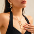 Liquid Design Sweet Cool Necklace Metal Wind Irregular Water Drop Necklace eprolo