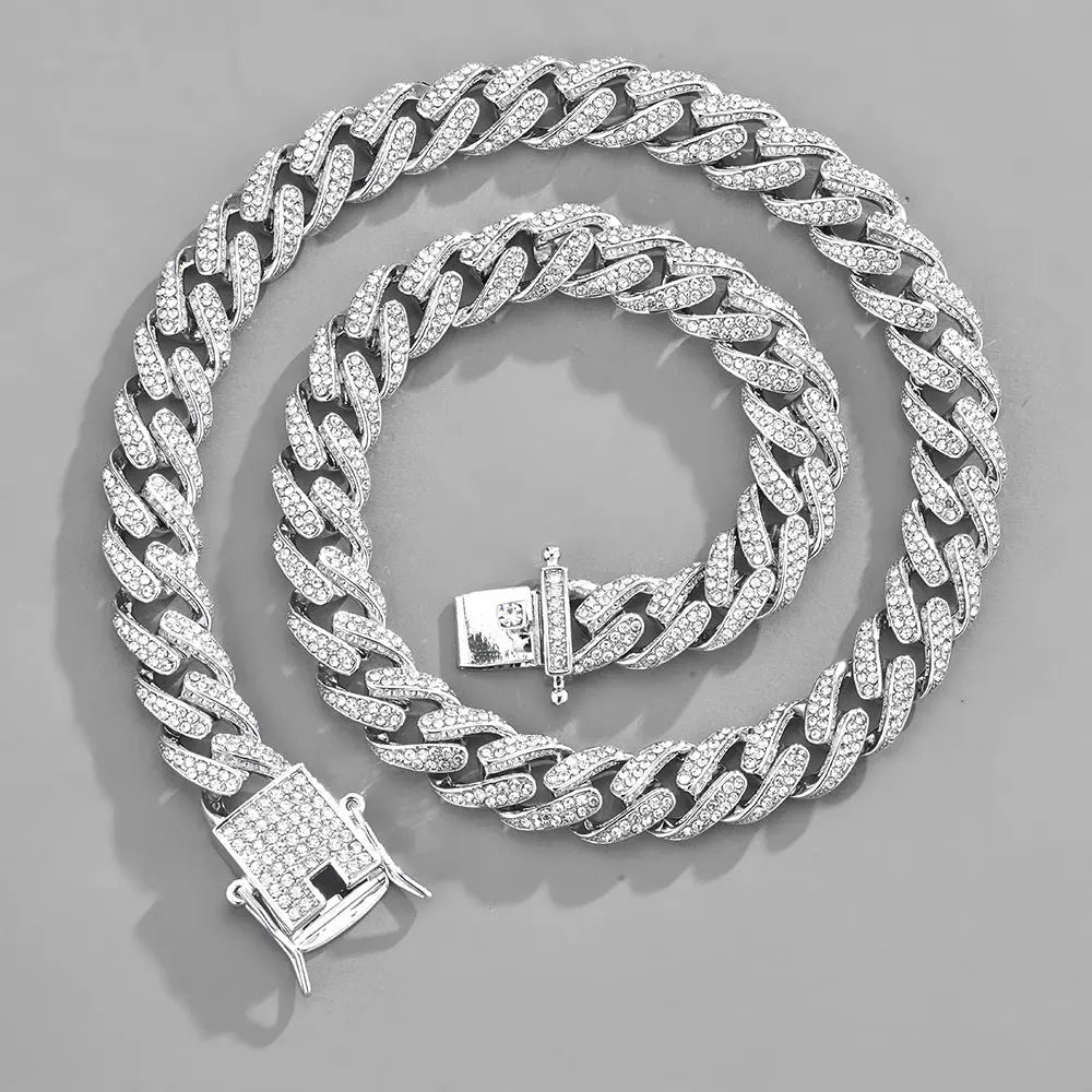 New Hip Hop Cuban Chain Icedout Link Chain Jewelry eprolo