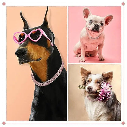 Hip Hop Cuban Chain Pet Jewelry Necklace Collar Zinc Alloy Size Cat Dog Chain Accessories eprolo
