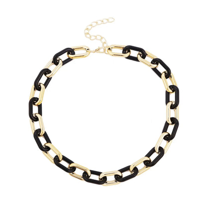 Accessories Necklace Cuban Chain Acrylic Colorful Necklace Punk Chain Necklace Summer Ins eprolo