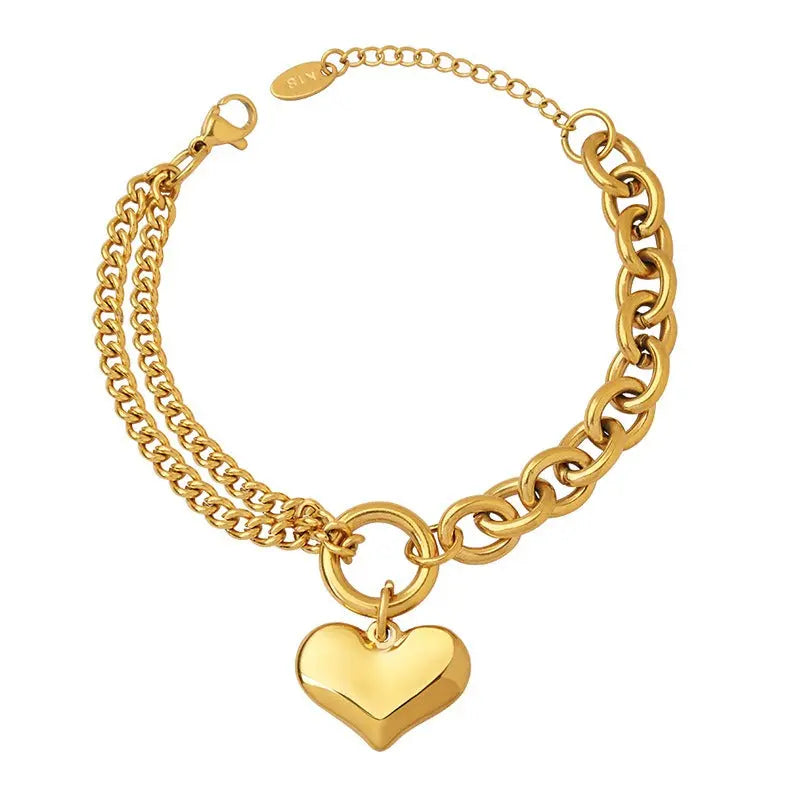 Cuban Chain Splicing Chain Love Bracelet eprolo