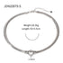 Stainless steel Cuban chain heart-shaped necklace with hollowed out flat snake chain heart pendant necklace for women eprolo