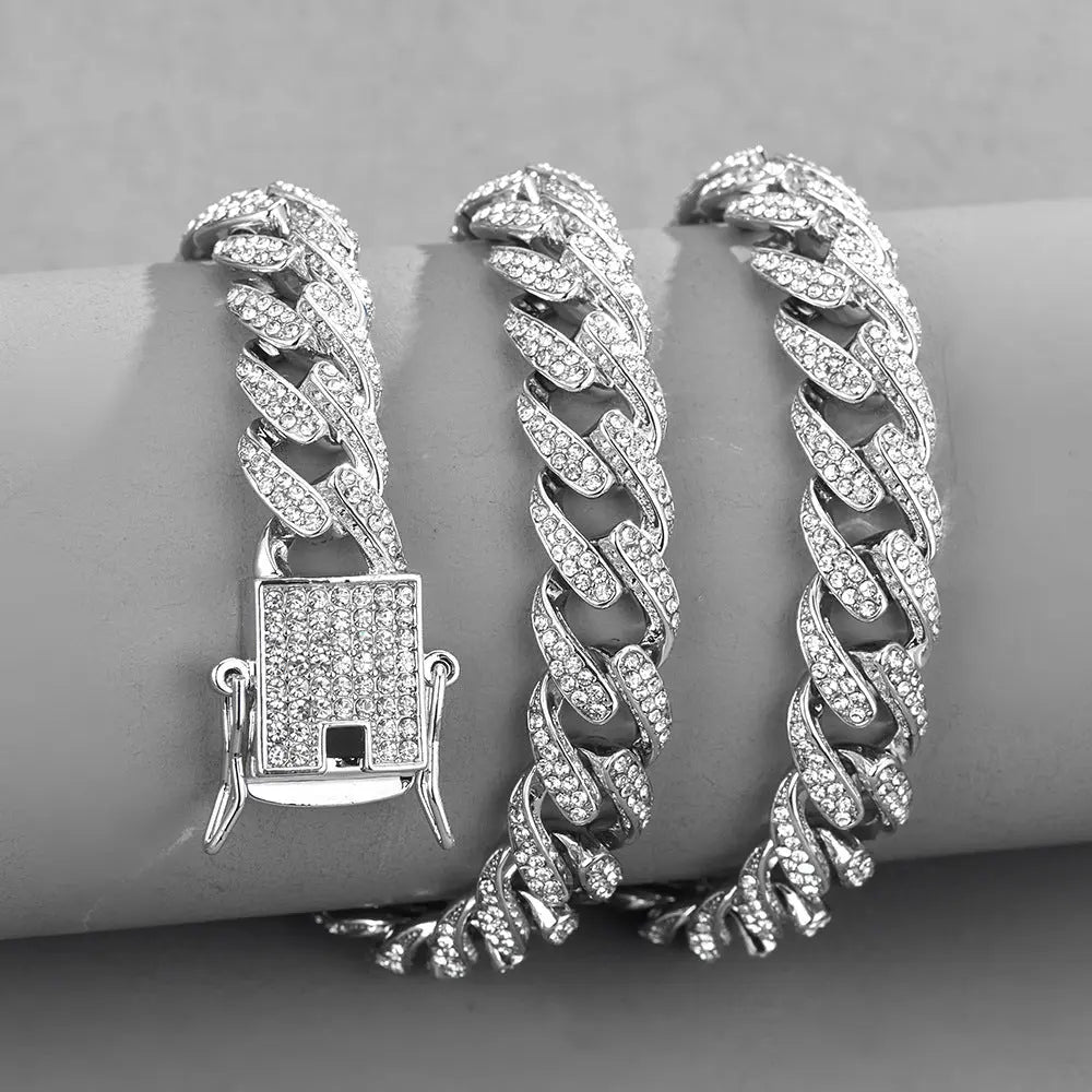 New Hip Hop Cuban Chain Icedout Link Chain Jewelry eprolo