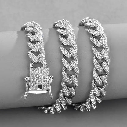New Hip Hop Cuban Chain Icedout Link Chain Jewelry eprolo