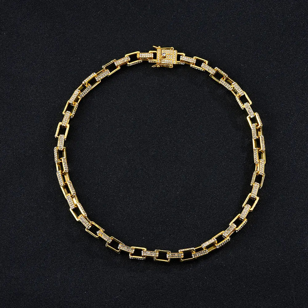 Fashion Trend Street Punk Rock Hip Hop Cuban Chain Hip Hop Mimi Box Buckle Necklace eprolo