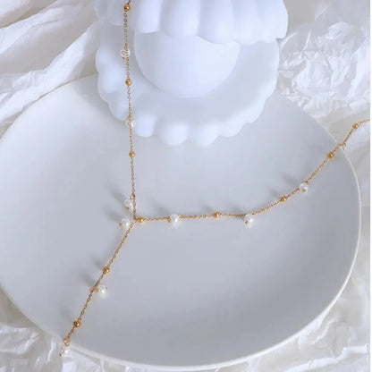 18K Gold-Plated Pearl Drop Necklace eprolo