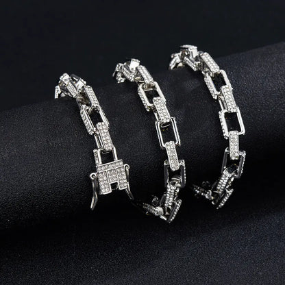 Fashion Trend Street Punk Rock Hip Hop Cuban Chain Hip Hop Mimi Box Buckle Necklace eprolo