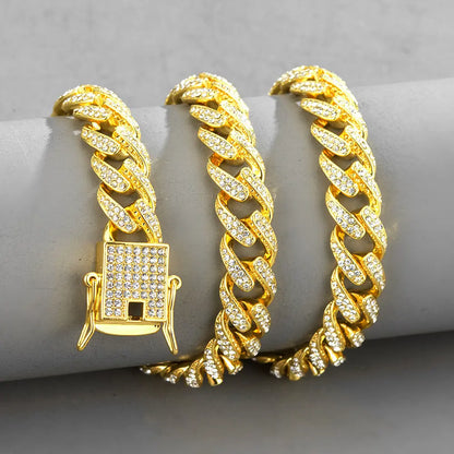New Hip Hop Cuban Chain Icedout Link Chain Jewelry eprolo