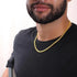 New minimalist 14K gold Cuban chain for men&