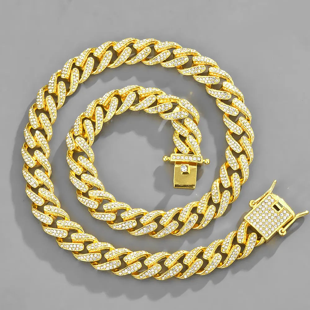 New Hip Hop Cuban Chain Icedout Link Chain Jewelry eprolo