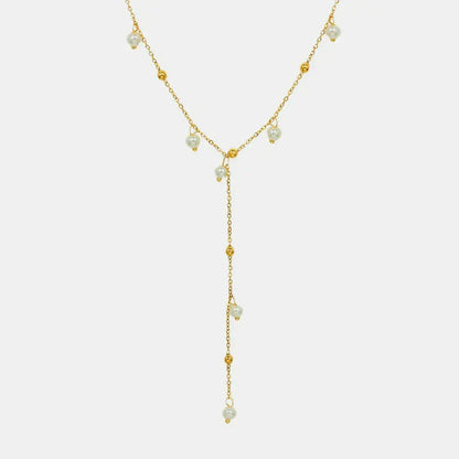 18K Gold-Plated Pearl Drop Necklace eprolo