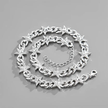 Hip-Hop Style Man Metal Jewelry New Pentagram Cuban Chain eprolo