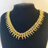 Hip-Hop Exaggerated Full Diamond Geometric Necklace Domineering Thorn Cuban Chain Hipster Men&