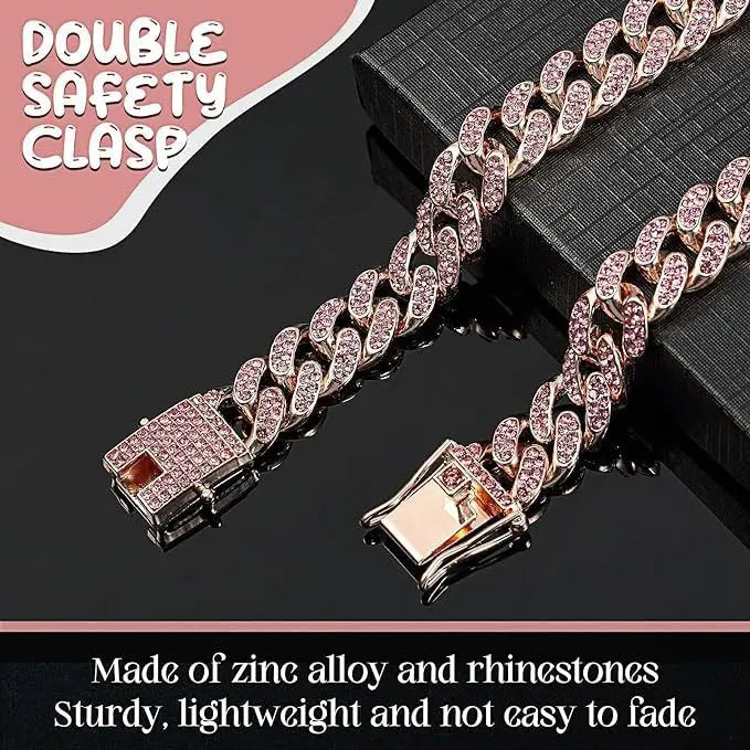 Hip Hop Cuban Chain Pet Jewelry Necklace Collar Zinc Alloy Size Cat Dog Chain Accessories eprolo