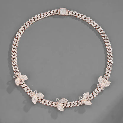 Butterfly Accessories Cuban Chain 15mm Geometric Hip Hop Hiphop Bracelet Anklet Necklace Jewelry eprolo