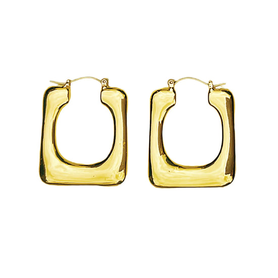 Rectangle Hoop Earrings My Store