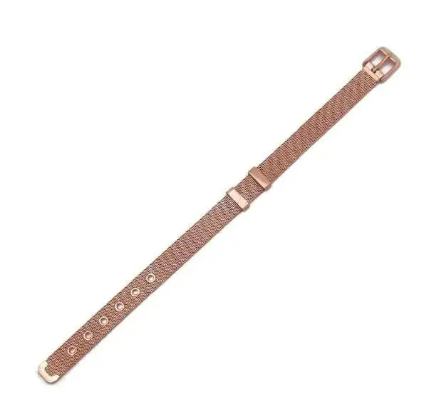 Stainless Steel Slider Bracelet -Rose Gold My Store