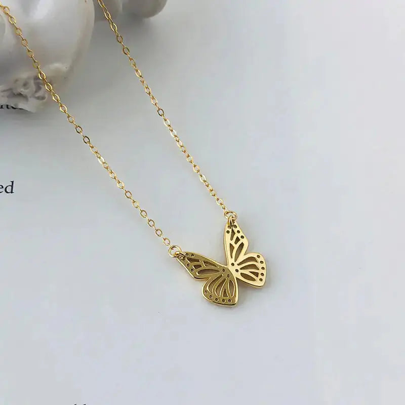 Clavicle Chain Butterfly Necklace My Store